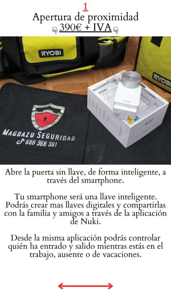 cerradura inteligente en Madrid